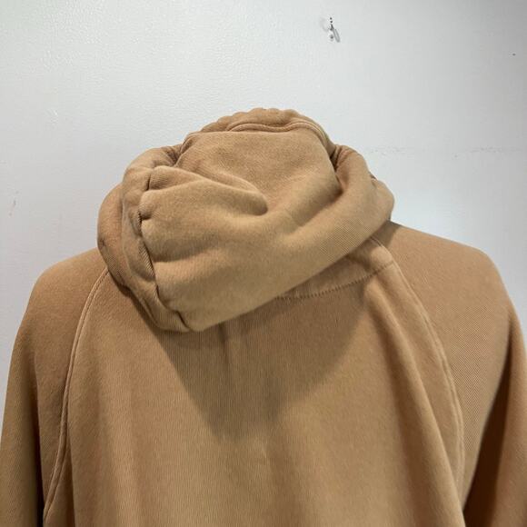 Aerie Tan Lounge Soft V Neck Oversized Cotton Blend Hoodie Size Small - Picture 10 of 10